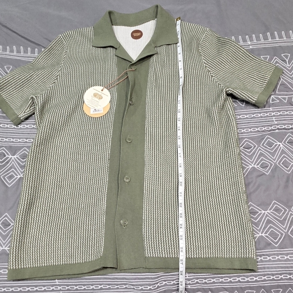 Common People Jon Short Sleeve Knitted Polo Shirt Size Medium - Picture 4 of 6